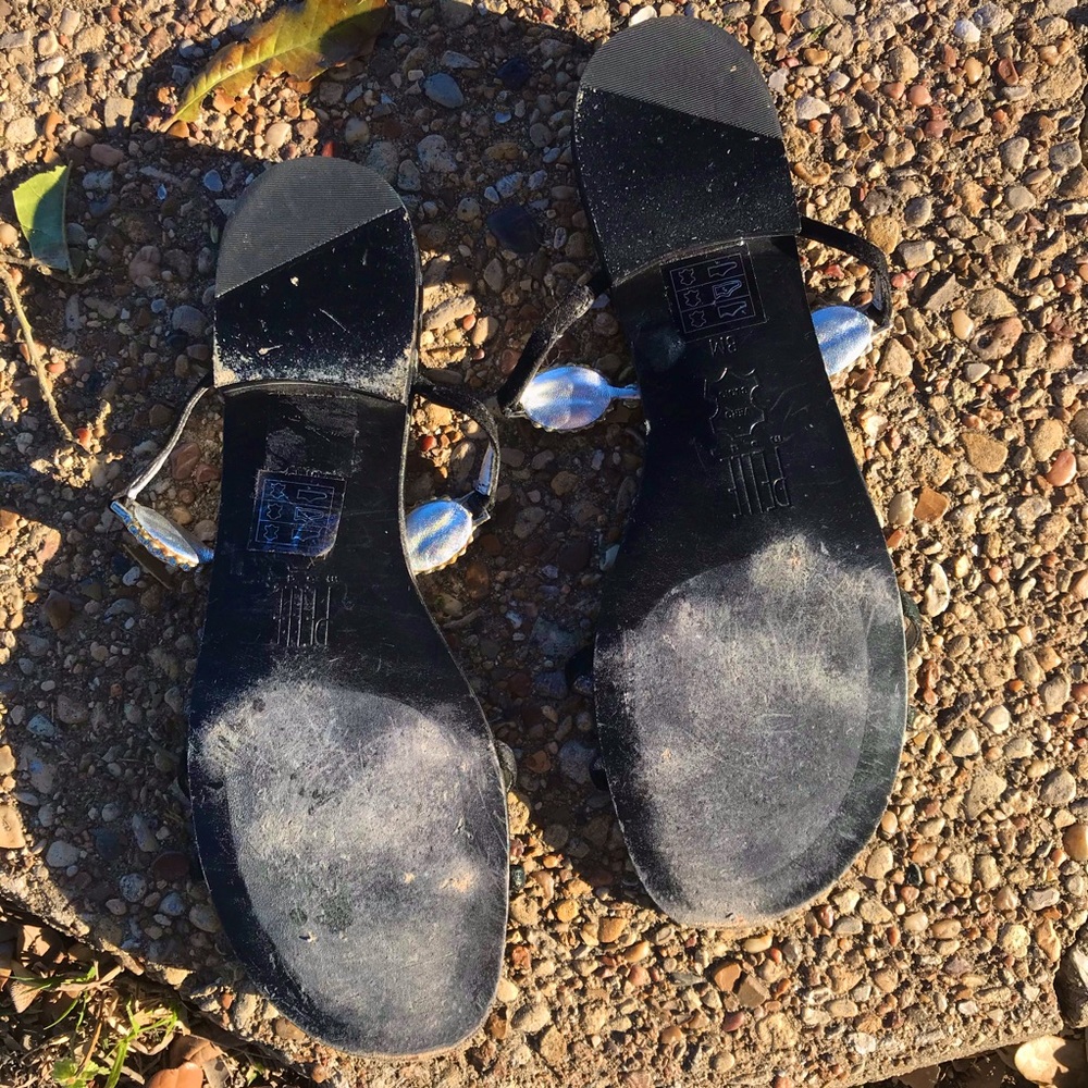 Pelle Moda | Black Crystal Sandals 💍✨🖤 - Picture 6 of 6